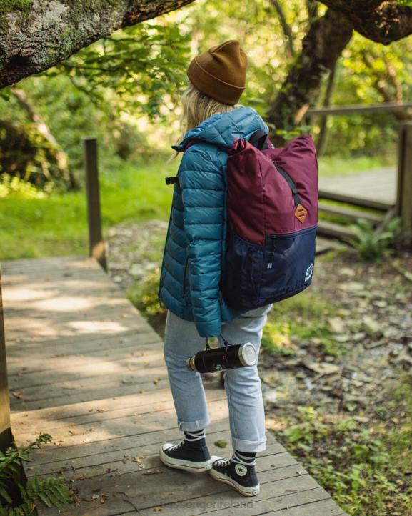 Accessories Passenger 22N8546 Backwoods Recycled Rolltop 32L Navy/Burgundy Men Navy