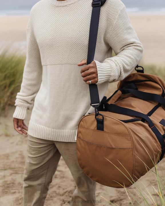 Accessories Passenger 22N8551 Weekender 58L Recycled Duffle Bag Golden Brown Men Brown