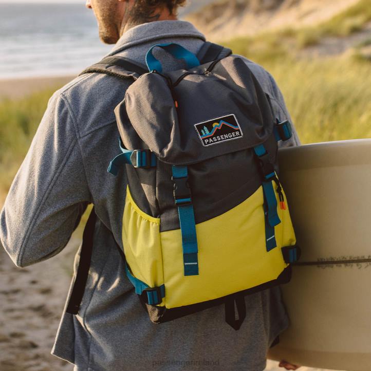 Accessories Passenger 22N8562 Boondocker Recycled 26L Backpack Grey Olive/Sheen Yellow Men Yellow