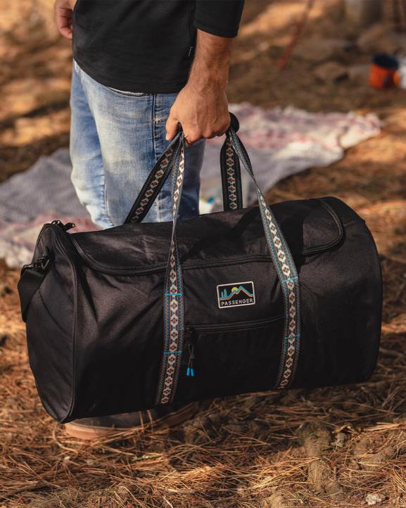 Accessories Passenger 22N8564 Weekender 58L Recycled Polyester Duffle Bag Black Men Black