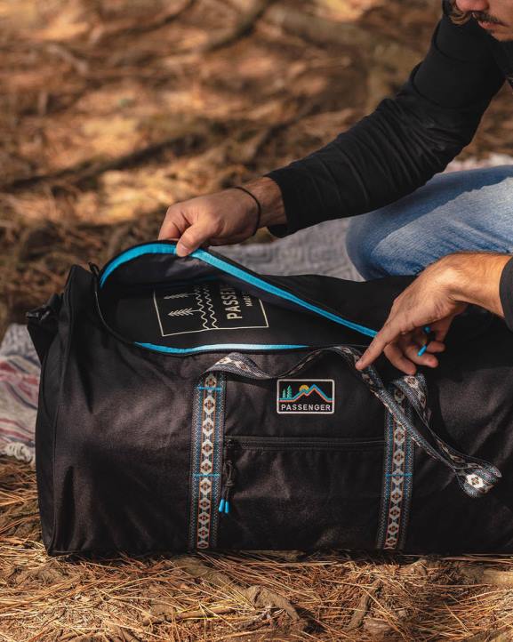 Accessories Passenger 22N8564 Weekender 58L Recycled Polyester Duffle Bag Black Men Black