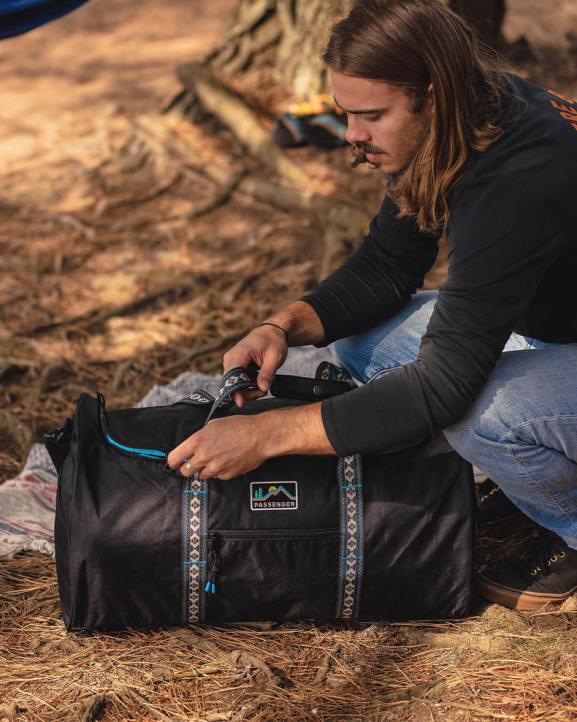 Accessories Passenger 22N8564 Weekender 58L Recycled Polyester Duffle Bag Black Men Black