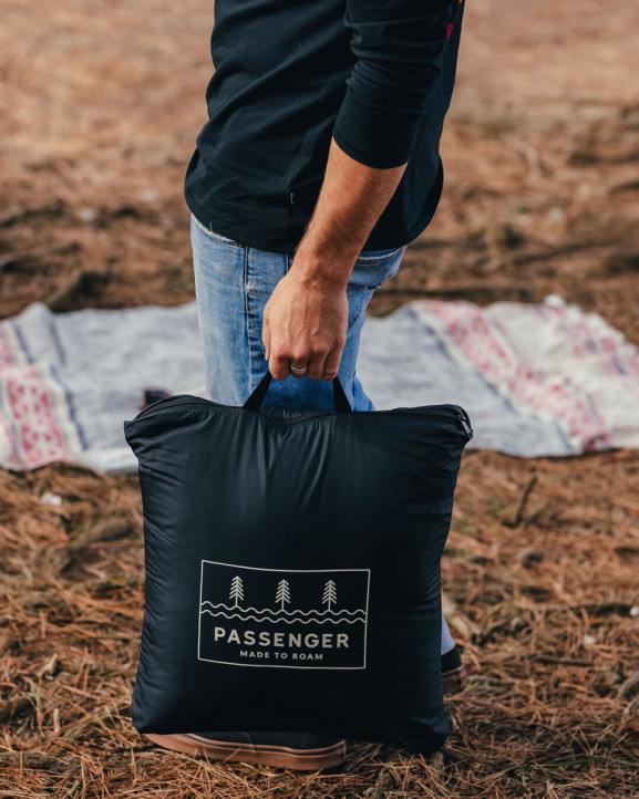 Accessories Passenger 22N8581 Nomadic Recycled Sherpa Blanket Roaming Print Black Men Black