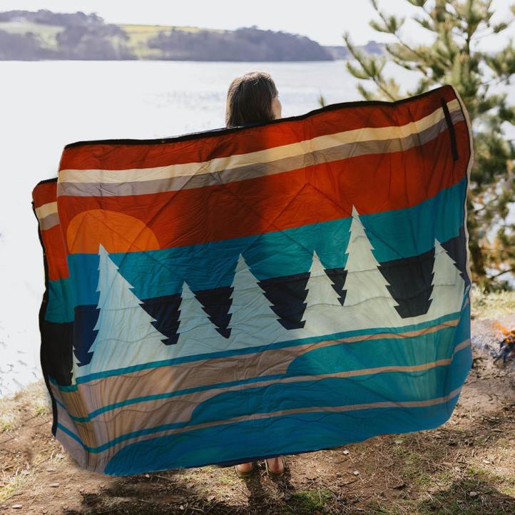 Accessories Passenger 22N8588 Nomadic Recycled Sherpa Blanket Turquoise/Rust Men Turquoise