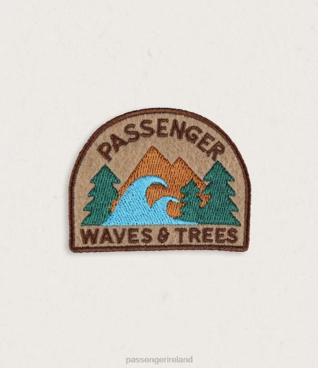 Accessories Passenger 22N8534 Waves And Trees Patch Sand Men Sand