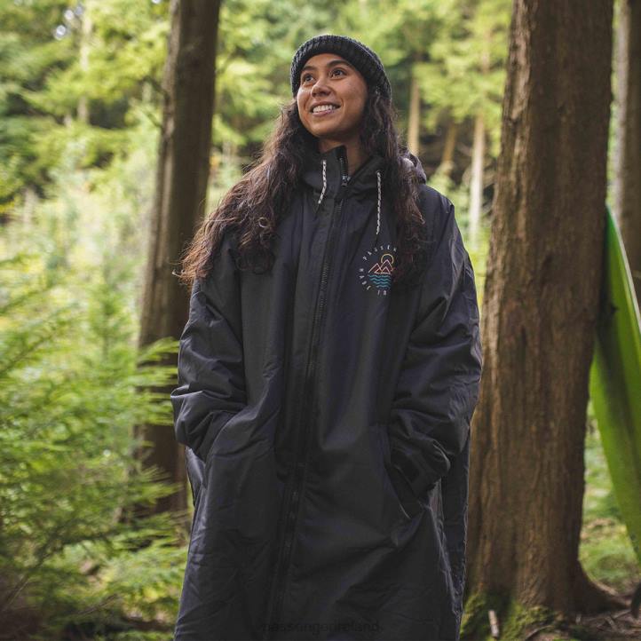 Clothing Passenger 22N8648 Nomadic Recycled Sherpa Lined Changing Robe Black Men Black