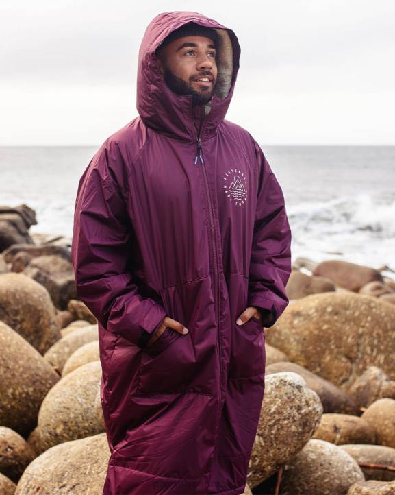Clothing Passenger 22N89 Escapism Recycled Sherpa Lined Changing Robe Wine Men Wine