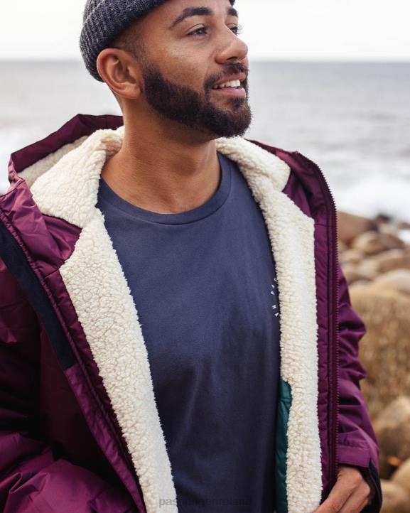 Clothing Passenger 22N89 Escapism Recycled Sherpa Lined Changing Robe Wine Men Wine