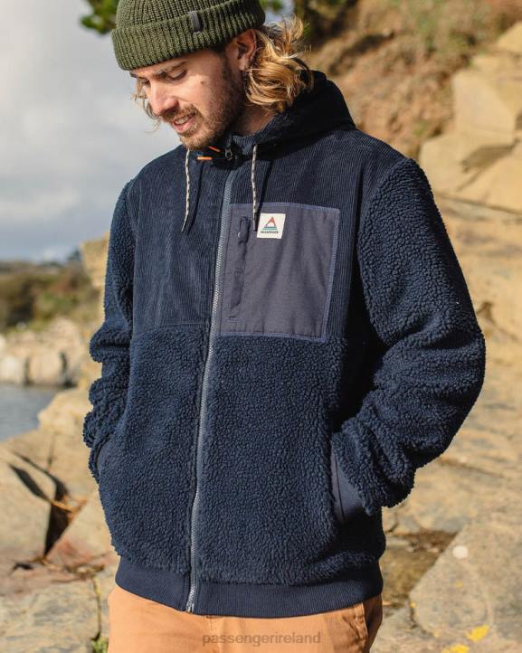 Clothing Passenger 22N827 Adventure Recycled Deep-Pile Sherpa Fleece Deep Navy Men Navy