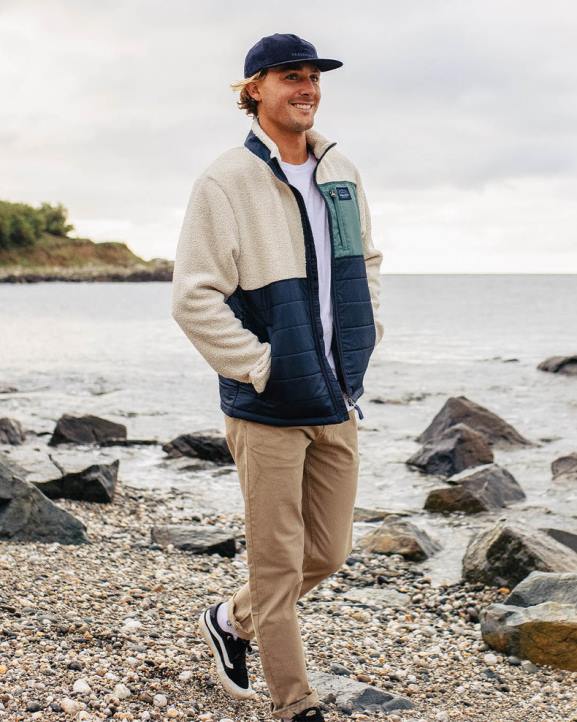 Clothing Passenger 22N831 Born Explorer Recycled Polar-Lined Sherpa Fleece Birch Men Birch