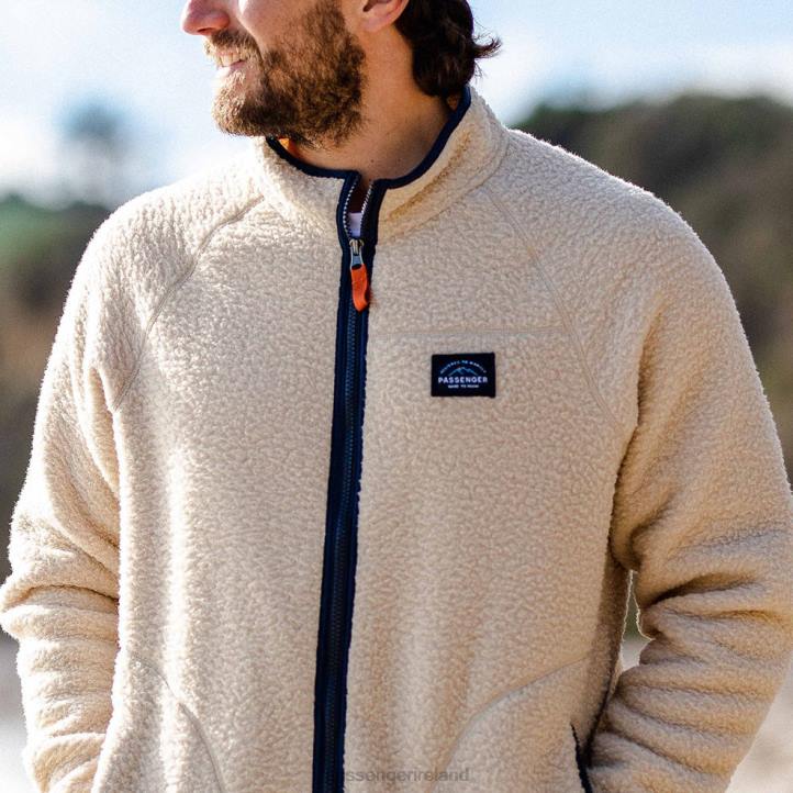 Clothing Passenger 22N832 Tripper Full Zip Recycled Sherpa Fleece Oatmeal Men Oatmeal