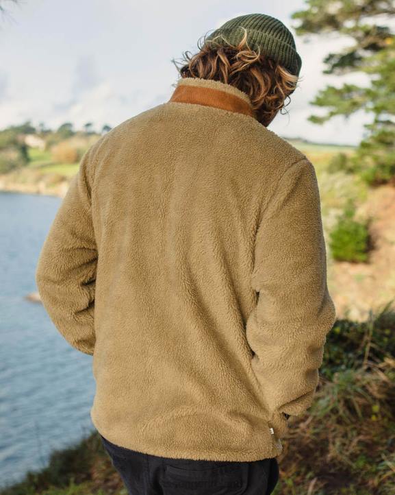 Clothing Passenger 22N834 Trekker Recycled Deep-Pile Sherpa Fleece Biscuit Men Biscuit