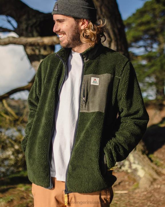 Clothing Passenger 22N839 Trekker Recycled Deep-Pile Sherpa Fleece Fir Tree Men Tree