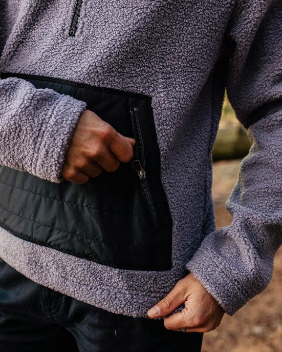 Clothing Passenger 22N840 Oceanside Recycled Polar-Lined Sherpa Fleece Dusty Lilac Men Lilac