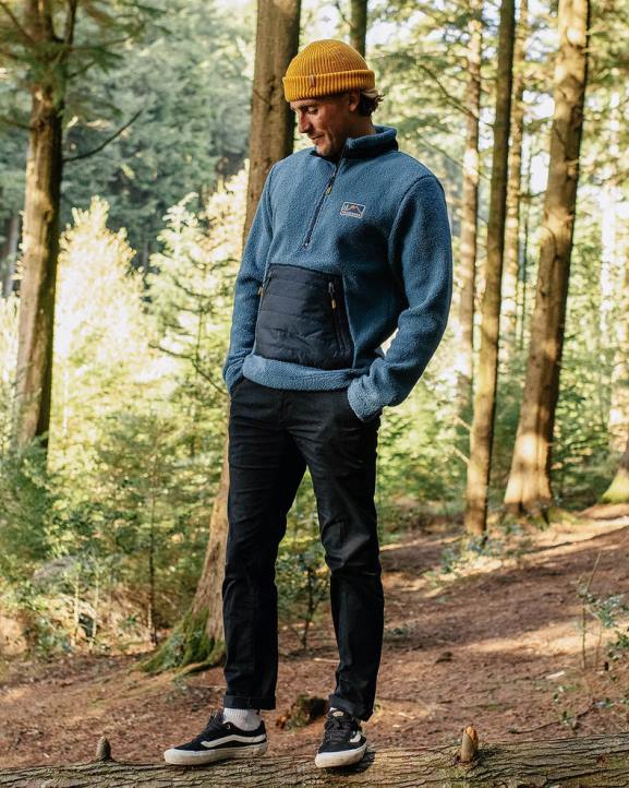 Clothing Passenger 22N844 Oceanside Recycled Polar-Lined Sherpa Fleece Blue Steel Men Blue