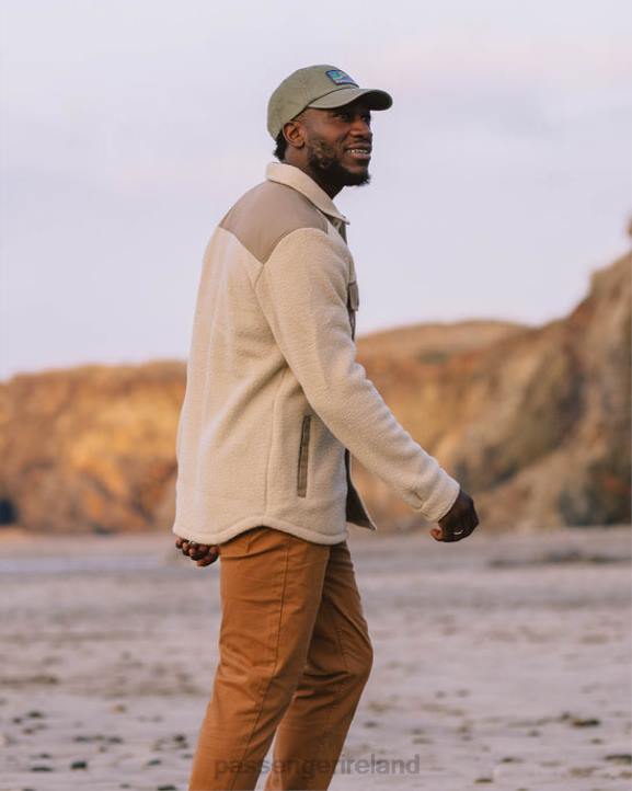 Clothing Passenger 22N856 Spruce Recycled Sherpa Fleece Shirt Oatmeal Men Oatmeal