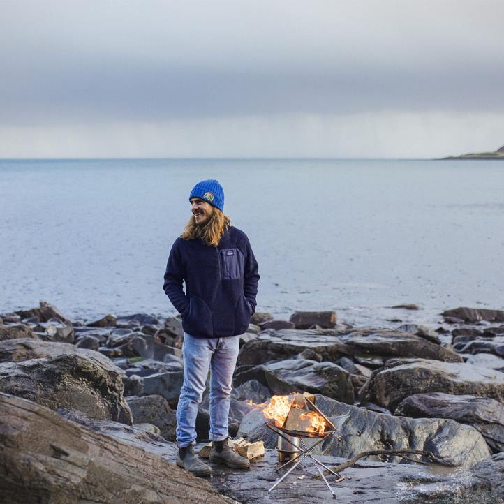 Clothing Passenger 22N861 Offgrid 1/4 Zip Recycled Sherpa Fleece Navy Men Navy