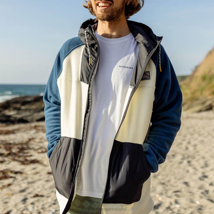 Clothing Passenger 22N864 Timber Recycled Polar Full Zip Fleece Egret Men Egret