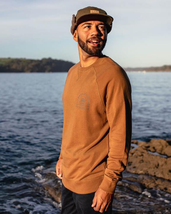 Clothing Passenger 22N8101 Evenfall Recycled Cotton Sweatshirt Rubber Men Rubber