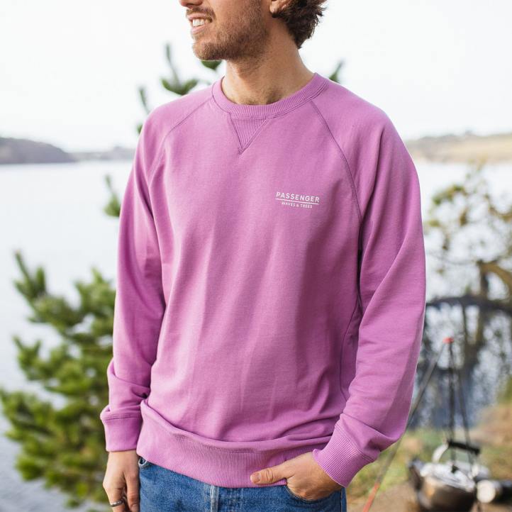 Clothing Passenger 22N8104 Gifford Recycled Sweatshirt Orchid Men Orchid