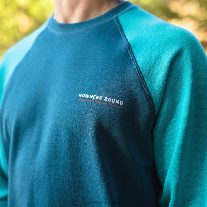 Clothing Passenger 22N8106 Tourer Recycled Cotton Sweatshirt Viridian Green Men Green