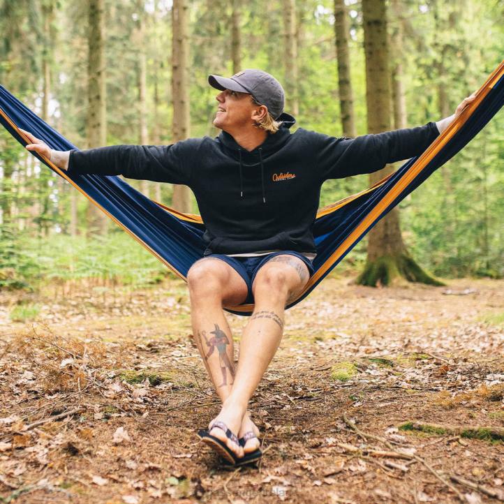 Clothing Passenger 22N8117 Osc Recycled Cotton Hoodie Black Men Black