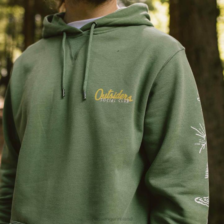 Clothing Passenger 22N8118 Osc Recycled Cotton Hoodie Dark Ivy Men Ivy