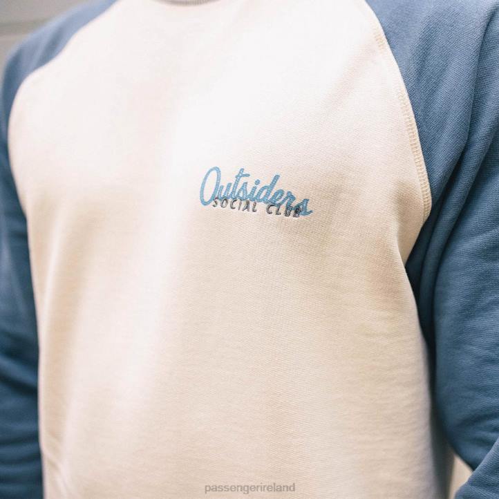 Clothing Passenger 22N8119 Osc Recycled Cotton Sweatshirt Birch Men Birch