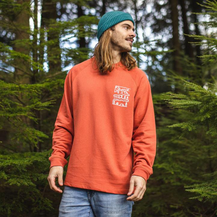 Clothing Passenger 22N8124 Nature Hemp Sweatshirt Hot Sauce Men Hot