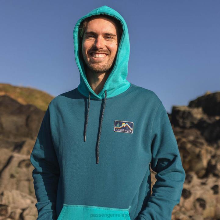 Clothing Passenger 22N8125 Alp Hoodie Blue Coral Men Blue