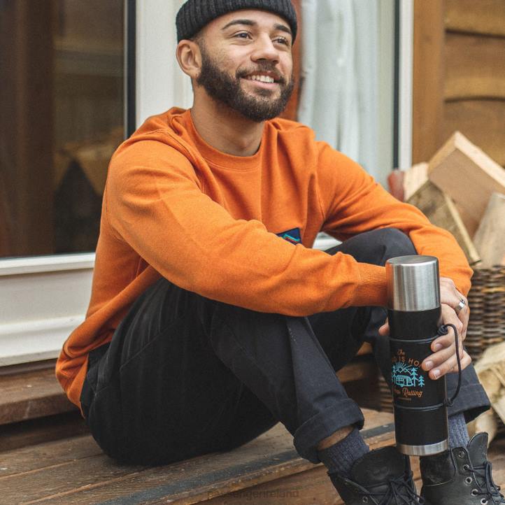 Clothing Passenger 22N8130 Roamer Recycled Sweatshirt Picante Marl Men Marl