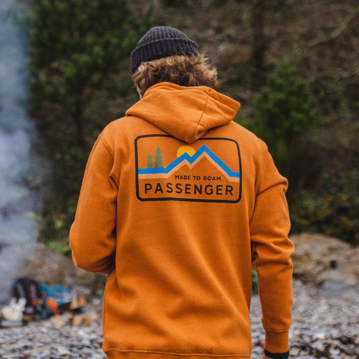 Clothing Passenger 22N8138 Made To Roam Recycled Hoodie Sunrise Orange Men Orange