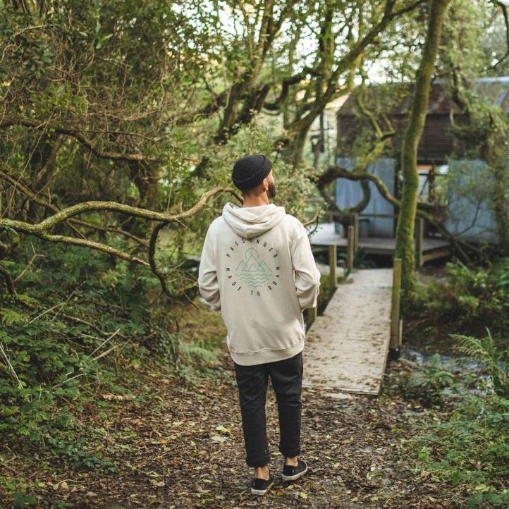 Clothing Passenger 22N8140 Escapism Hemp Hoodie Birch Men Birch