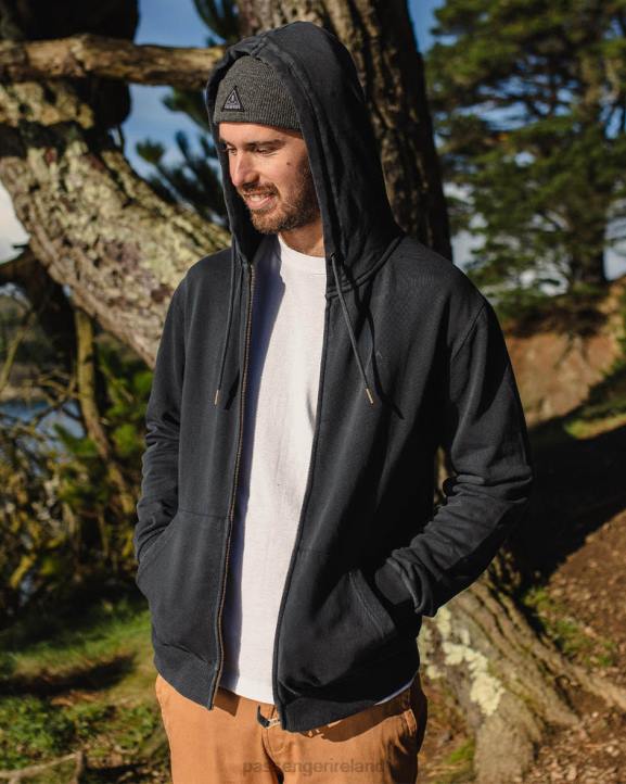 Clothing Passenger 22N877 Escape Full Zip Hoodie Black Men Black