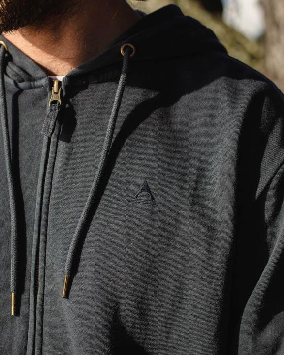 Clothing Passenger 22N877 Escape Full Zip Hoodie Black Men Black