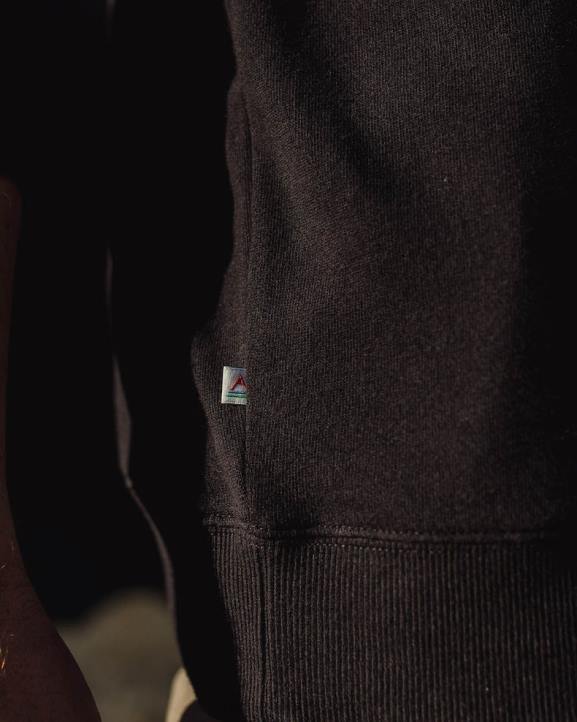 Clothing Passenger 22N883 Nowhere Bound Recycled Cotton Sweatshirt Black Men Black