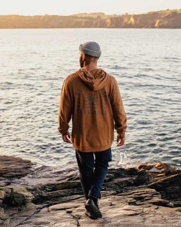 Clothing Passenger 22N885 Evenfall Recycled Cotton Hoodie Rubber Men Rubber