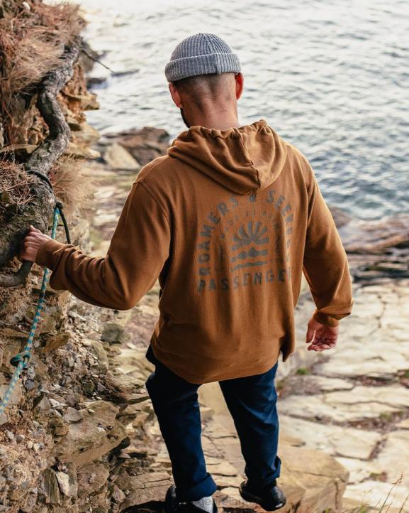 Clothing Passenger 22N885 Evenfall Recycled Cotton Hoodie Rubber Men Rubber