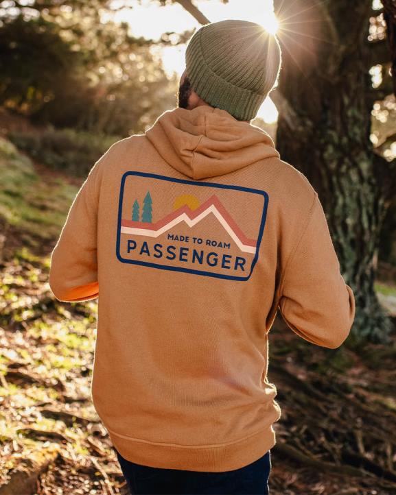 Clothing Passenger 22N888 Made To Roam Recycled Cotton Hoodie Golden Brown Men Brown
