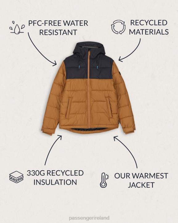 Clothing Passenger 22N8151 Manitoba Recycled Jacket Coconut Men Coconut