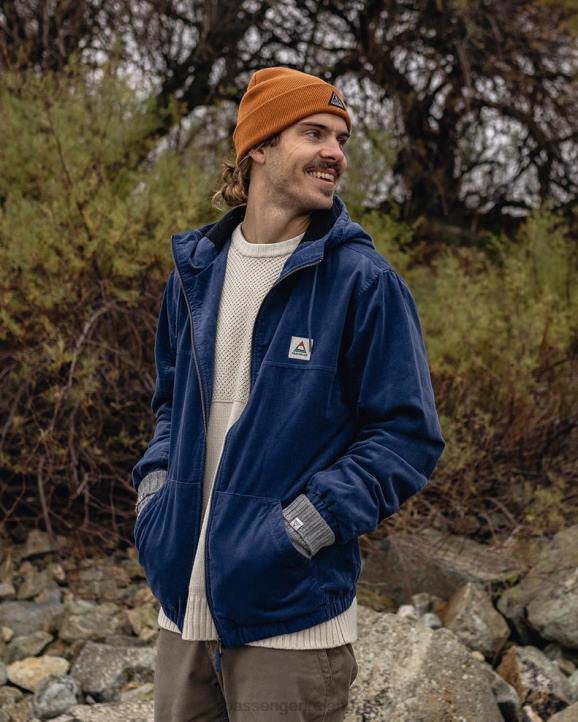 Clothing Passenger 22N8156 Horizon Cord Jacket Dark Denim Men Denim