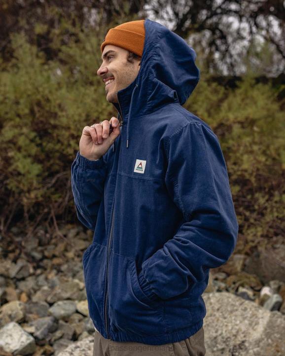 Clothing Passenger 22N8156 Horizon Cord Jacket Dark Denim Men Denim