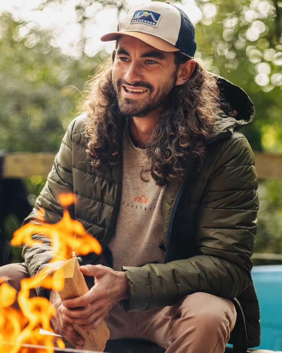 Clothing Passenger 22N8170 Roamer Recycled Insulated Jacket Khaki Men Khaki