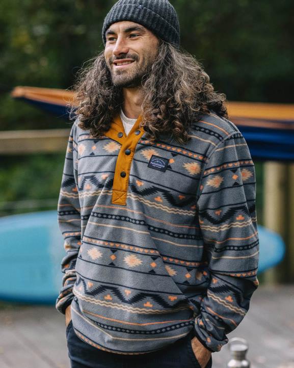 Clothing Passenger 22N8173 Journey Recycled Reversible Jacket Golden Brown Men Brown