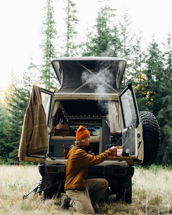 Clothing Passenger 22N8173 Journey Recycled Reversible Jacket Golden Brown Men Brown