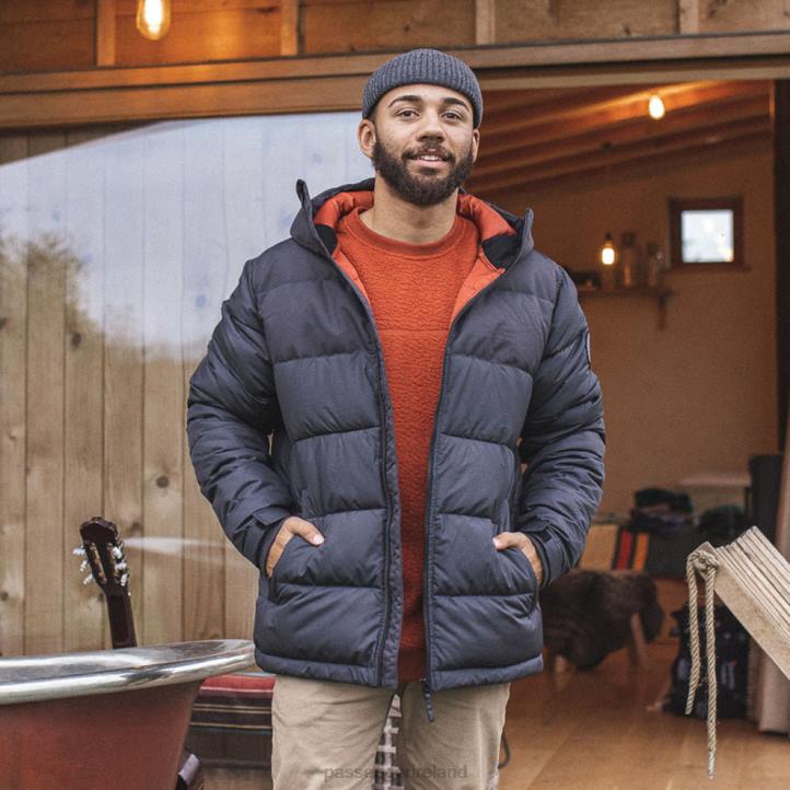 Clothing Passenger 22N8178 Manitoba Recycled Jacket Faded Black Men Black