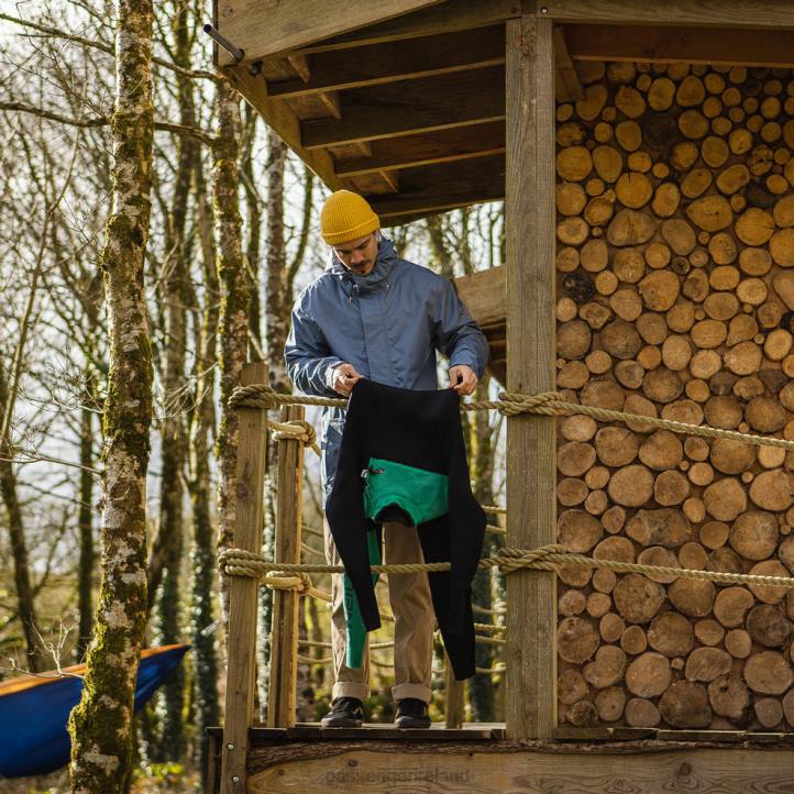 Clothing Passenger 22N8180 Storm Recycled Waterproof Jacket Stone Blue Men Blue