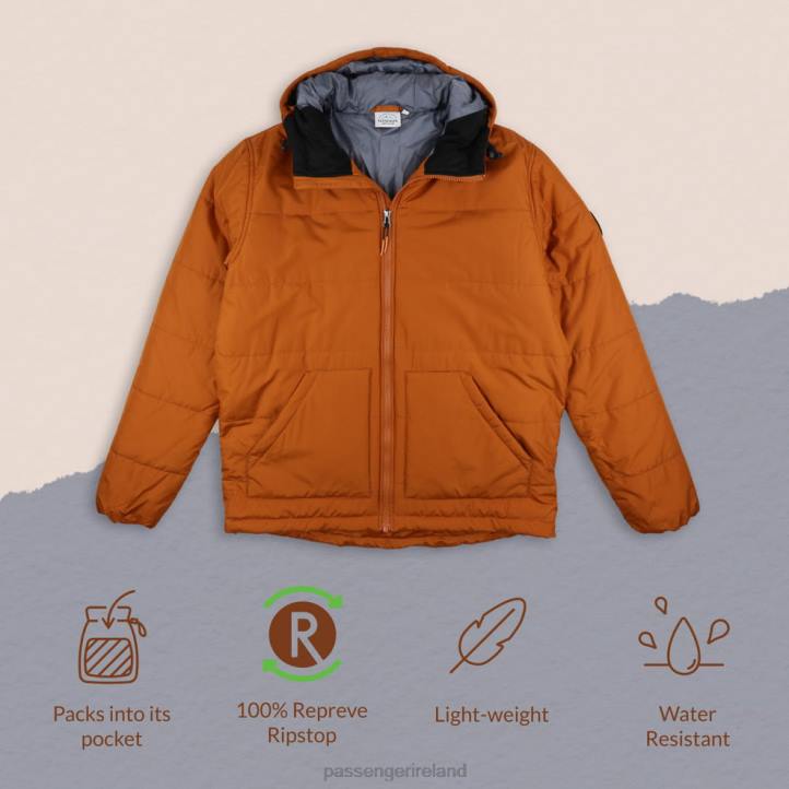 Clothing Passenger 22N8181 Summit Recycled Insulated Jacket Glazed Ginger Men Glazed