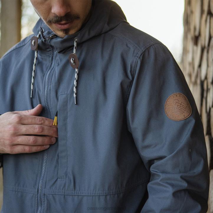 Clothing Passenger 22N8184 Trip Recycled Lightweight Anorak Turbulence Grey Men Grey