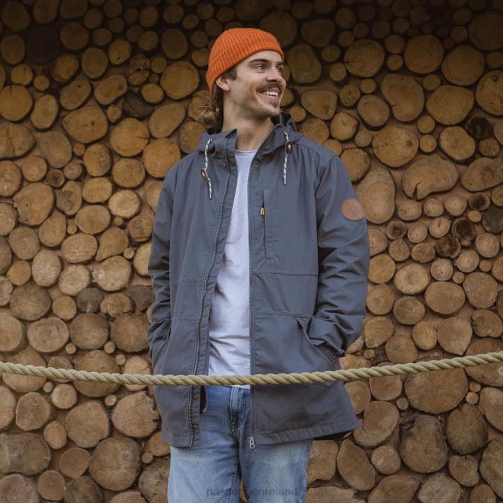 Clothing Passenger 22N8184 Trip Recycled Lightweight Anorak Turbulence Grey Men Grey